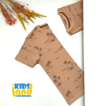 تیشرت شکلاتی نخی هاوایی