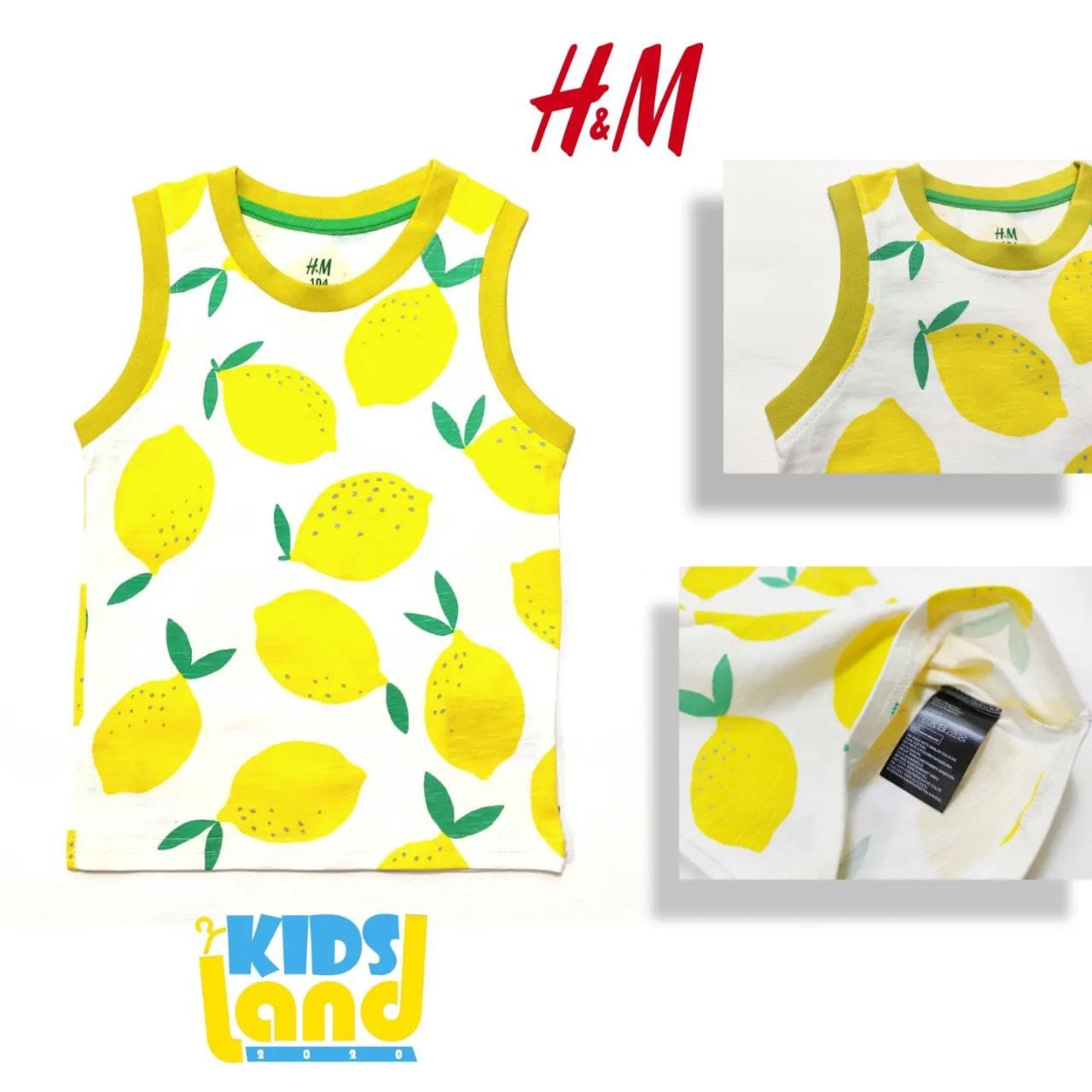 حلقه آستین طرح لیمو برند h&m