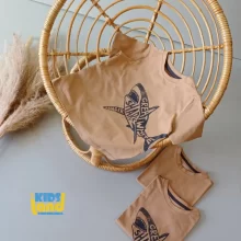 تیشرت قهوه ای کوسه