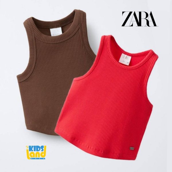 تاپ دخترانه کبریتی برند zara