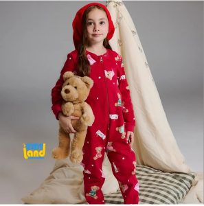 سرهمی تدی قرمز بچگانه برند ال سی وایکیکی